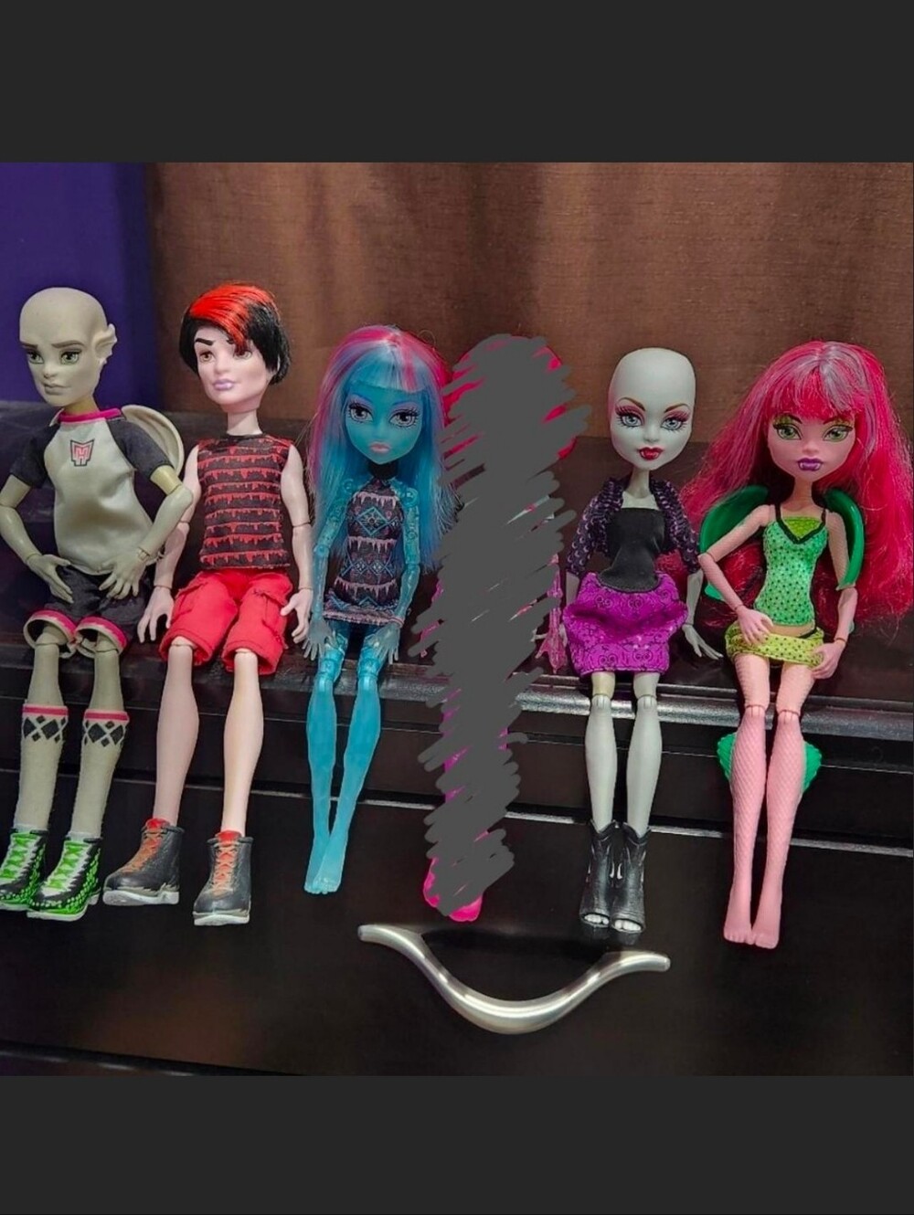 Monster High Create-A-Monster Doll Lot: Gargoyle, Vampire, Ice, Werewolf, Dragon